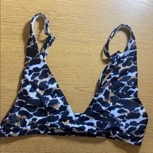 Cheetah bikini top